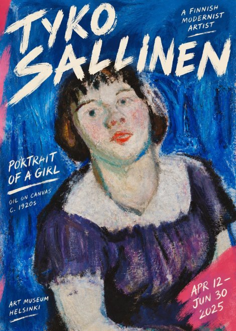 Tyko Sallinen Portrait of a Girl II No3 - Póster