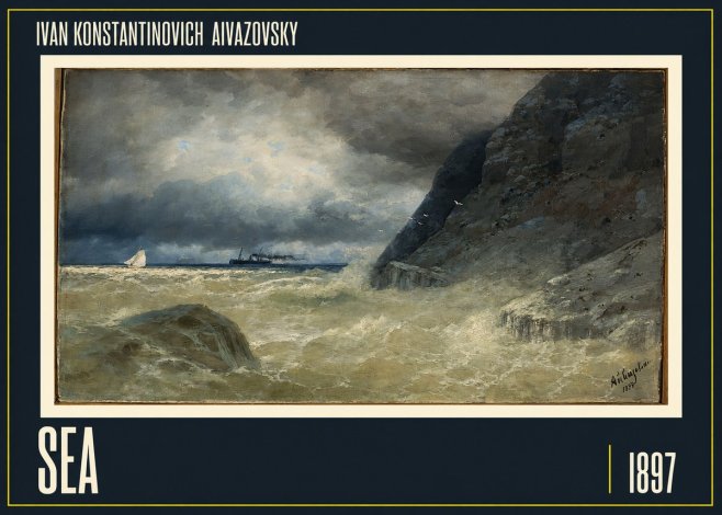 Ivan Konstantinovich Aivazovsky Sea No1 - Póster