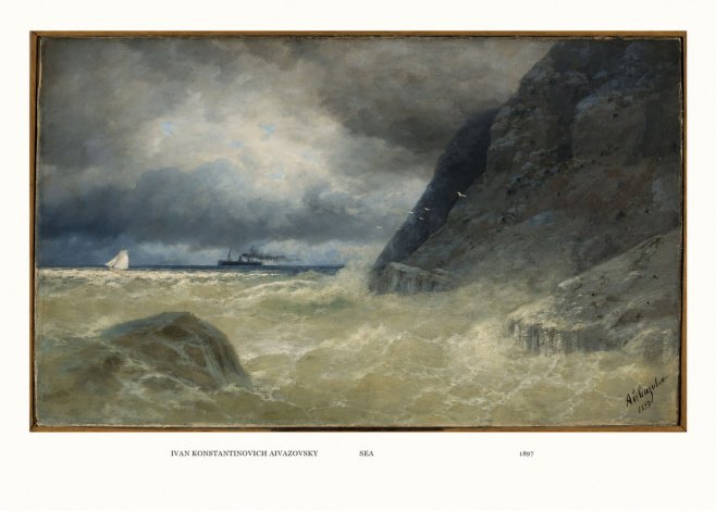 Ivan Konstantinovich Aivazovsky Sea No5 - Póster