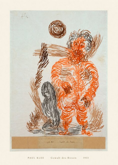 Paul Klee Gewalt Des Riesen II No5 - Póster