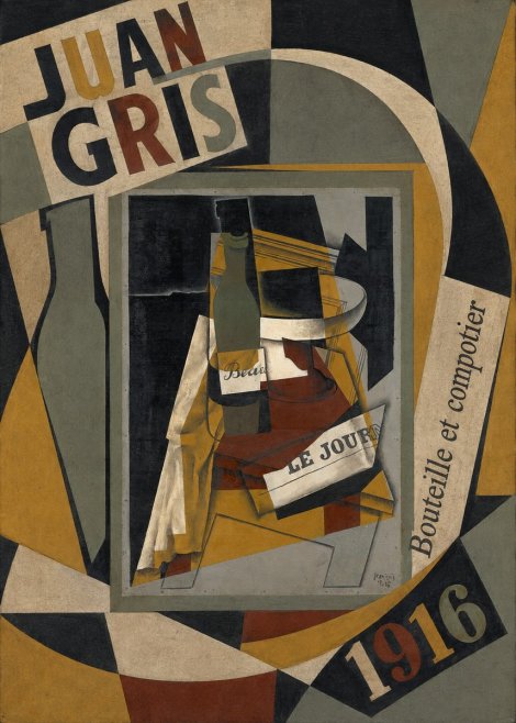 Juan Gris Bouteille Et Compotier No6 - Póster