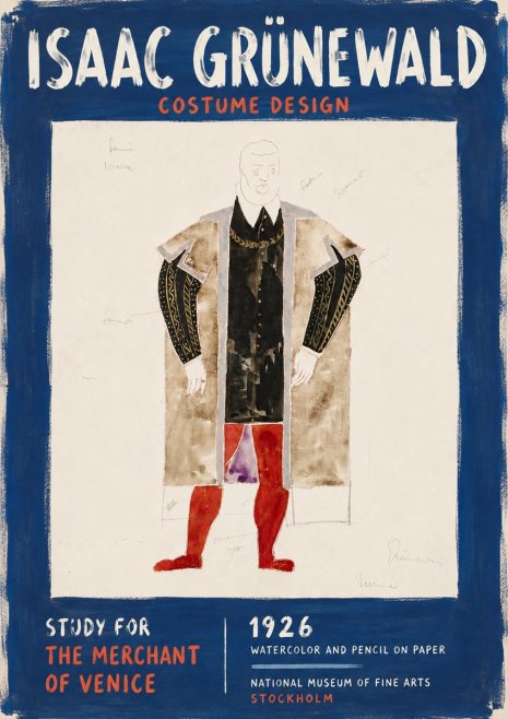 Isaac Grünewald Study for the Merchant of Venice No6 - Póster