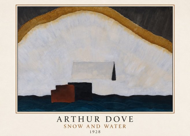 Arthur Dove Snow and Water No3 - Póster