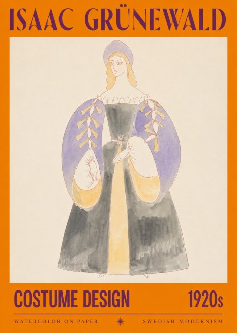 Isaac Grünewald Costume Design XIV No2 - Póster