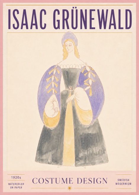 Isaac Grünewald Costume Design XIV No5 - Póster