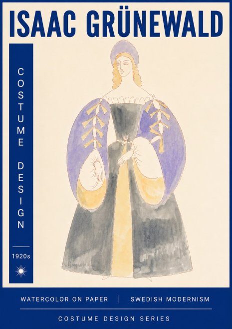 Isaac Grünewald Costume Design XIV No6 - Póster