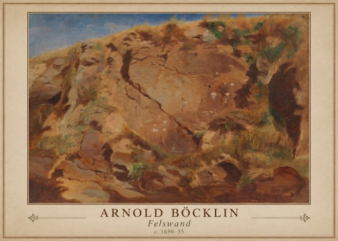 Arnold Böcklin Felswand No1 - Póster