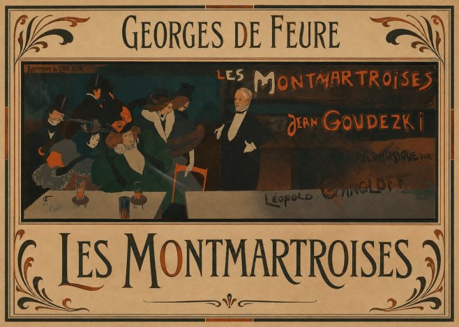 Georges de Feure Les Montmartroises No1 - Póster