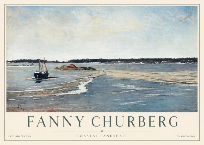 Fanny Churberg Coastal Landscape No3 - Póster