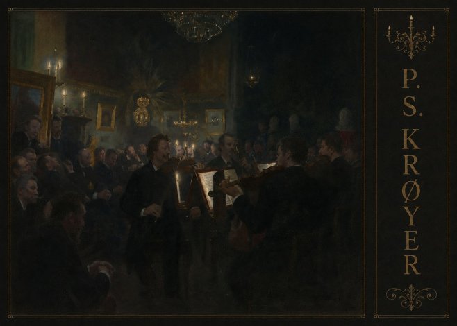 P.S. Krøyer An Evening at Høeberg's Home No2 - Póster