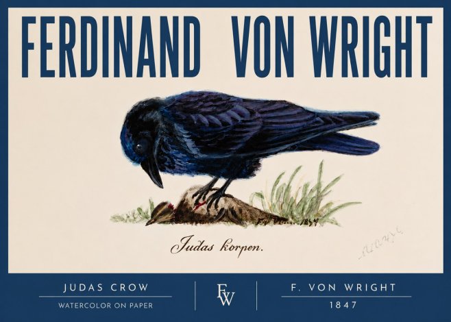 Ferdinand von Wright Judas Crow No2 - Póster