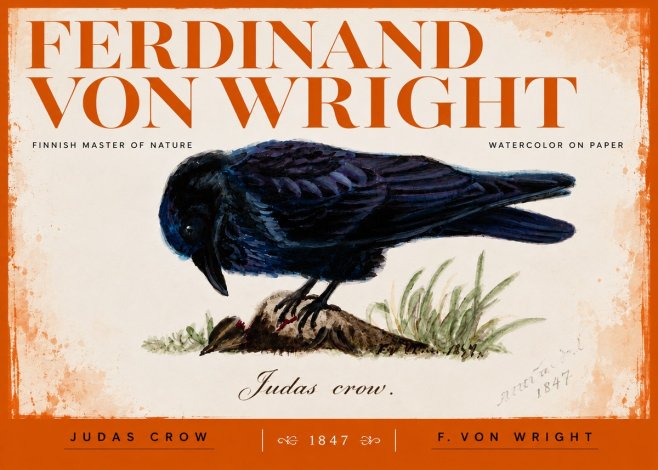 Ferdinand von Wright Judas Crow No3 - Póster