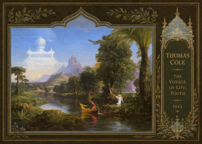 Thomas Cole The Voyage of Life: Youth IV No4 - Póster