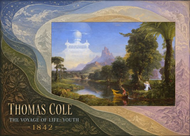 Thomas Cole The Voyage of Life: Youth IV No5 - Póster