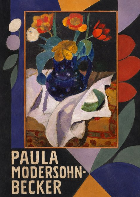 Paula Modersohn-Becker Still Life with Blue Jug and Flowers No5 - Póster