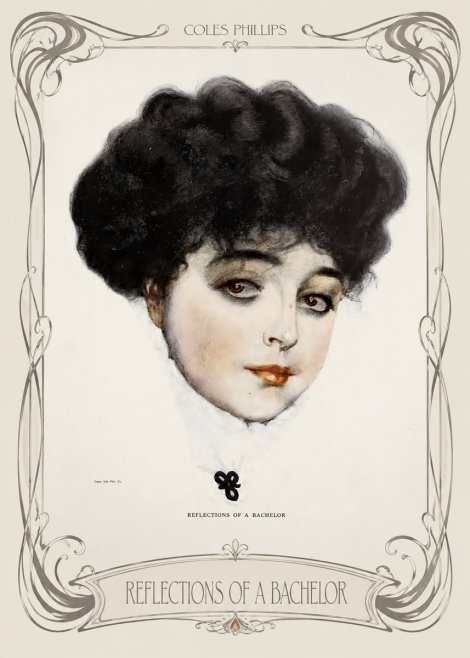 Coles Phillips Reflections of a Bachelor No4 - Póster