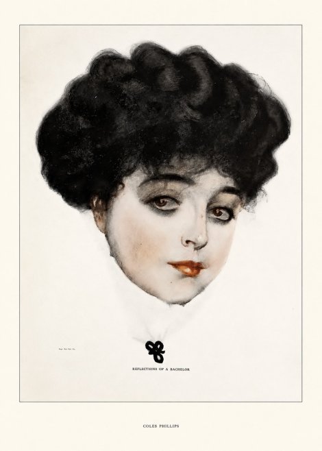 Coles Phillips Reflections of a Bachelor No5 - Póster