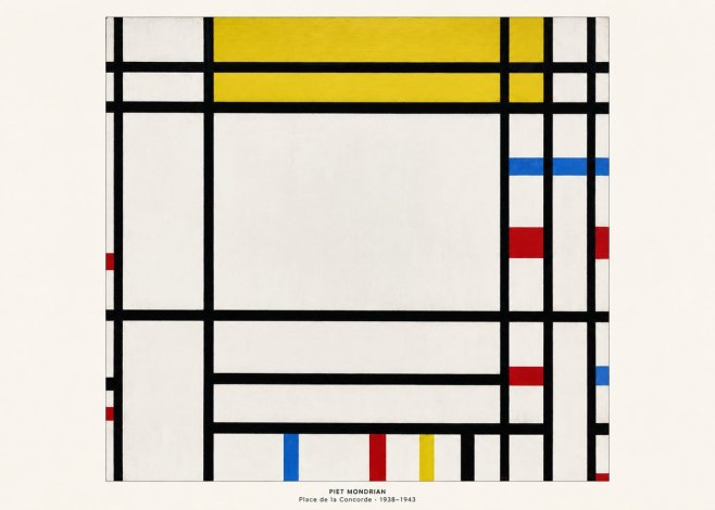 Piet Mondrian Place De La Concorde No5 - Póster