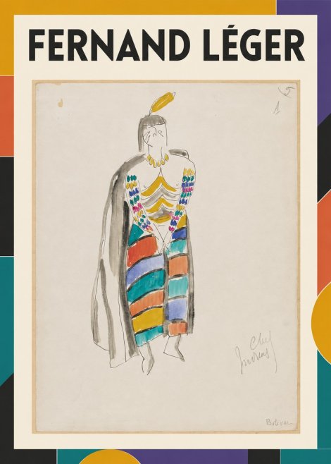 Fernand Léger Chef Moreau No4 - Póster