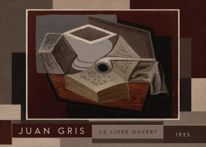 Juan Gris Le Livre Ouvert No2 - Póster