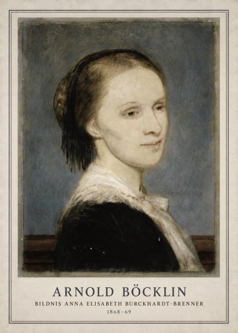 Arnold Böcklin Bildnis Anna Elisabeth Burckhardt-brenner No3 - Póster