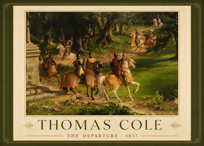 Thomas Cole The Departure III No1 - Póster