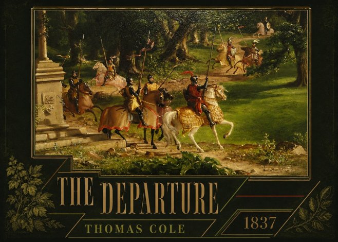 Thomas Cole The Departure III No3 - Póster