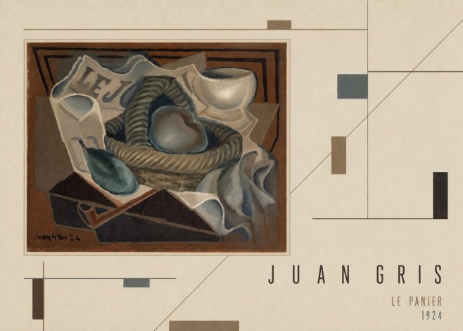 Juan Gris Le Panier No4 - Póster