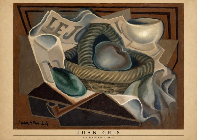 Juan Gris Le Panier No6 - Póster