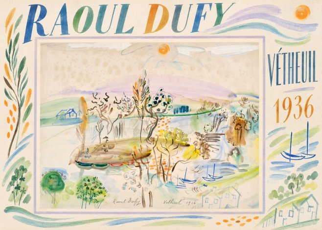 Raoul Dufy Vétheuil No2 - Póster