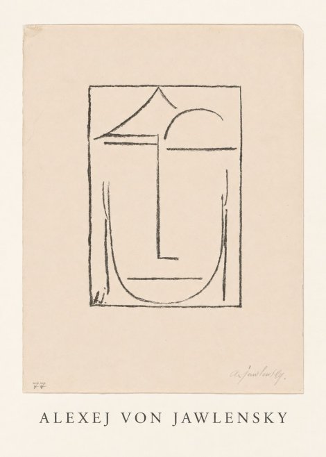Alexej von Jawlensky Abstract Head No4 - Póster