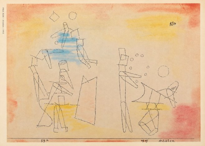 Paul Klee Artisten No6 - Póster