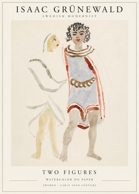 Isaac Grünewald Figures No2 - Póster