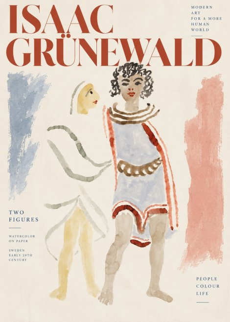 Isaac Grünewald Figures No4 - Póster