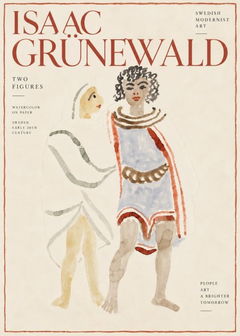 Isaac Grünewald Figures No6 - Póster