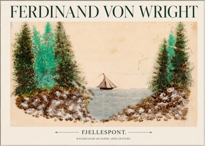Ferdinand von Wright Fjellespont. No1 - Póster