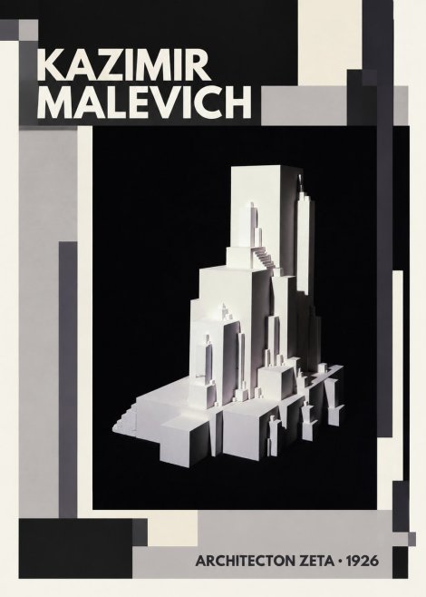 Kazimir Malevich Architecton Zeta No2 - Póster