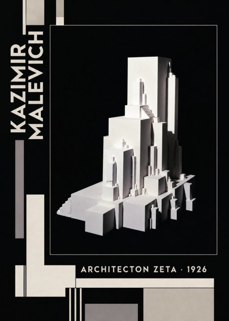 Kazimir Malevich Architecton Zeta No6 - Póster