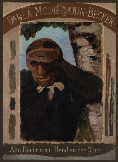 Paula Modersohn-Becker Alte Bäuerin Mit Hand an Der Stirn No4 - Póster