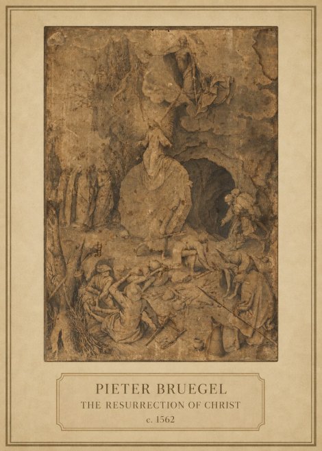Pieter Bruegel The Resurrection of Christ No1 - Póster