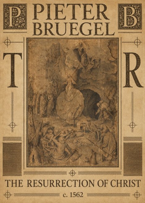 Pieter Bruegel The Resurrection of Christ No6 - Póster