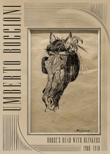 Umberto Boccioni Horse's Head with Blinkers No4 - Póster