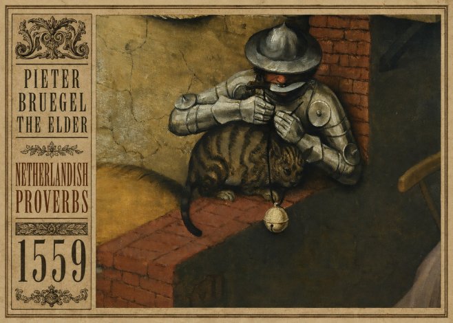 Pieter Bruegel Netherlandish Proverbs X No2 - Póster