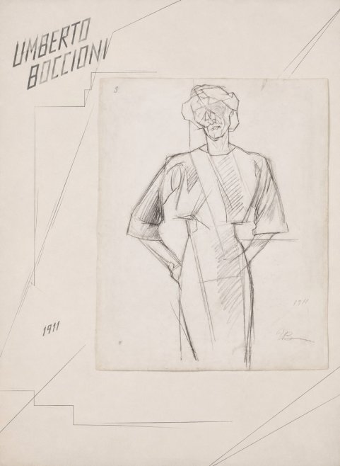 Umberto Boccioni Figure Study, 1911 No2 - Póster