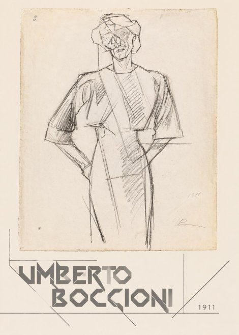 Umberto Boccioni Figure Study, 1911 No4 - Póster