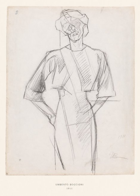 Umberto Boccioni Figure Study, 1911 No6 - Póster