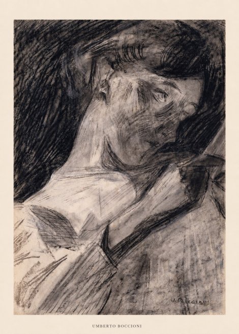 Umberto Boccioni Figure Study II No5 - Póster