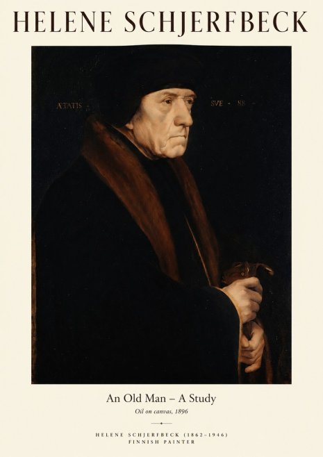 Helene Schjerfbeck An Old Man – a Study No1 - Póster