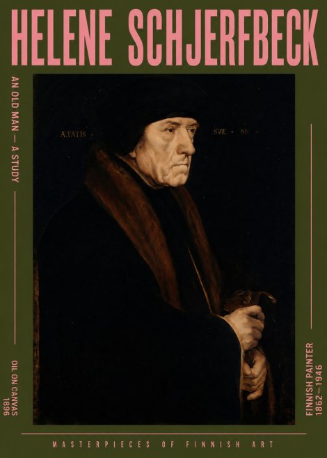 Helene Schjerfbeck An Old Man – a Study No5 - Póster