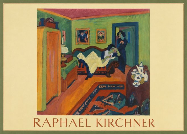 Raphael Kirchner Interior with Two Women No1 - Póster